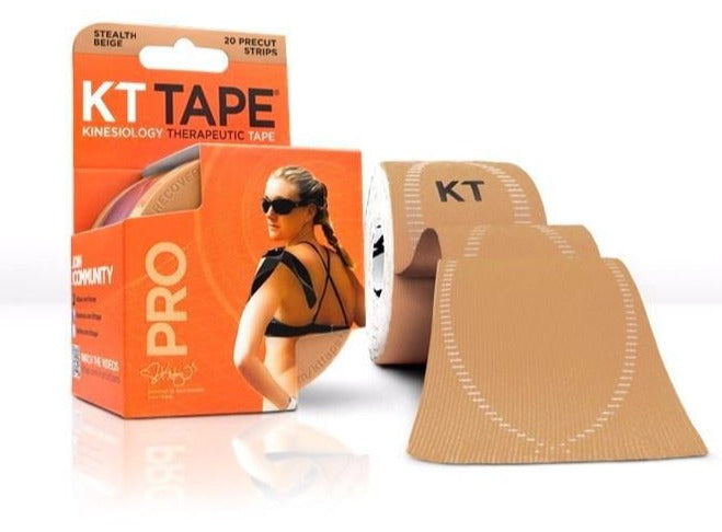 KT Tape Pro Synthetic (Pre-cut 20 strips) Sports Therapy KT Tape Stealth Beige  