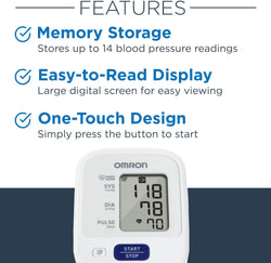 Omron Automatic Blood Pressure Omron BP7100 3 Series Upper Arm Blood Pressure Monitor